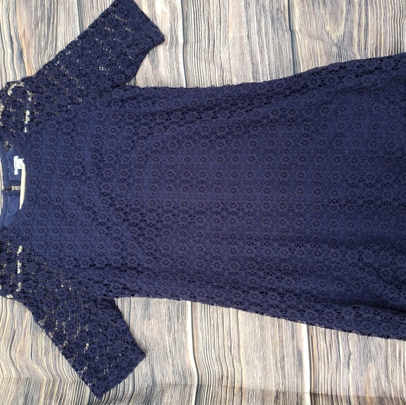 Forever 21 Dresses & Skirts - Forever 21 Navy Blue Lace Mini Dress